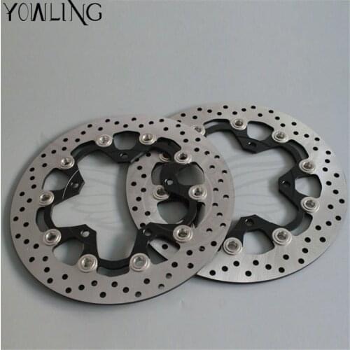 High quality 2 pieces motorcycle accessories Front Brake Disc Rotor for SUZUKI GSX1300R HAYABUSA 2008 2009 2010 2011 2012 2013