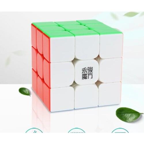 Yongjun yulong v2 m 3x3x3 magnetic magic cube professional Yj speed 3x3 cubes stickerless puzzle cubo magico educational toys