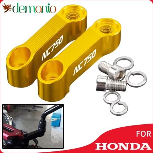 Mirror riser extenders spacers extension adapter adaptor For HONDA NC750 S / X NC750S NC750X 2012 -2021 2020 2019 2018 2017 2016