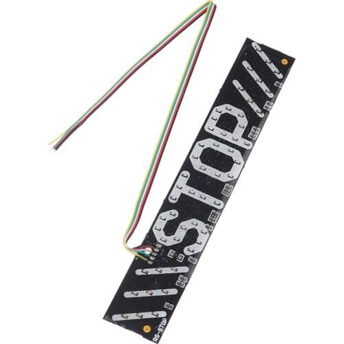 1pc LED Motorcycle Light Flash STOP Moto Indicator Lamp Brake Turn Signal Driving Taillight 12V Universal Warning Day Light