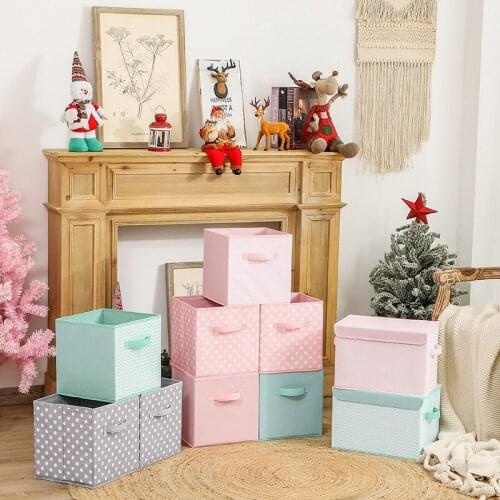 2Pcs Durable Non-Woven Christmas Ornament Storage Box Stores up-to 64 Standard Holiday Ornaments & Xmas Decorations For Seasons