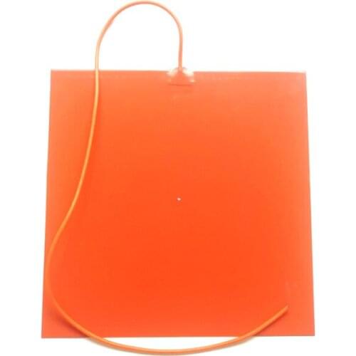 220v 640w 400*400*1.5mm Silicone 3D Printer Heat Bed Adhesive 1 side 1000mm lead wire