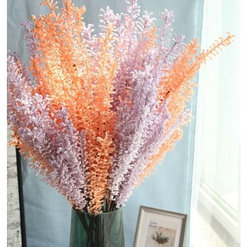 3pc PE Simulation Flower Branch Artificial Phoenix Tail Grass Bouquet Wedding Home Party Decor Flores Fashion Flower Accessories