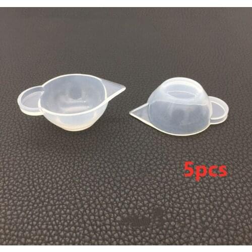 5 PCS Silicone Cup Dispenser Toning Color Cups Glue Measuring Tools Crystal Scale Jewelry Resin Molds for Jewelry Making Tool