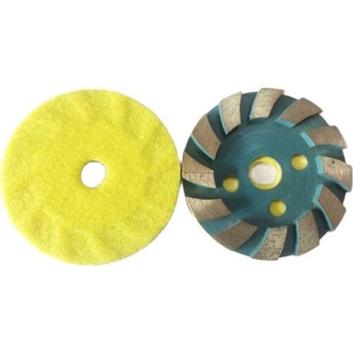 4 Inch 100mm Diamond Grinding Wheel Diamond Grinding Cup Disc Marble Abrasive Pad For Stone Concreter Floor Polishing Pads