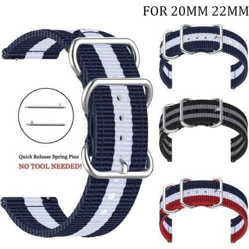 Colorful Soft Nylon Replacement Strap for Garmin Vivoactive3 Vivomove HR Smart Wristband for Garmin vivoactive 3 Watch Band