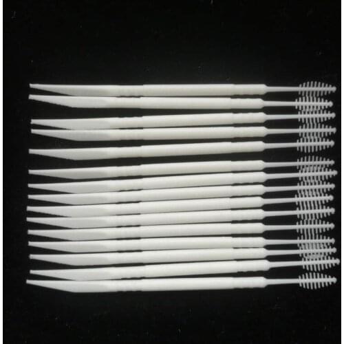 100 Pieces Double Superfine Tooth Stick Dental Floss Rods Brush Bamboo Stick Dental Oral Care Clean Teeth Food Residue Toothpick