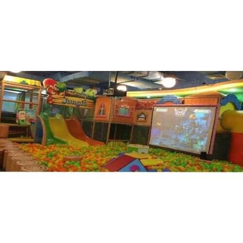 Hit the ball kid Indoor ball pool Playground with interactive Projector system game