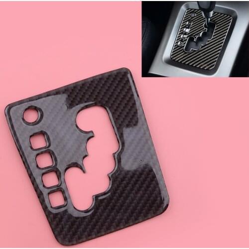 Interior Console Gear Shift Panel Cover Trim Decor Carbon Fiber Fit For Subaru Forester 2008 2009 2010 2011 2012 Left Hand Drive