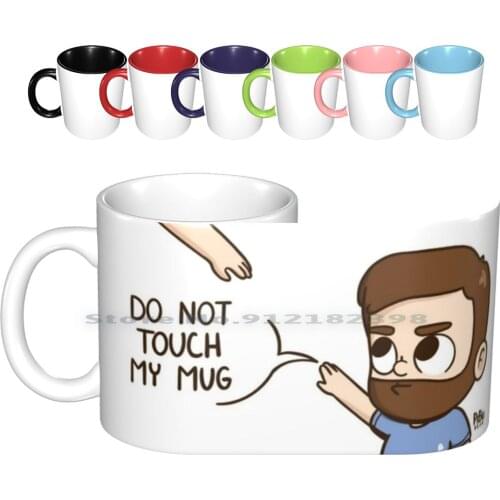 Do Not Touch My Mug Ceramic Mugs Coffee Cups Milk Tea Mug Giggle Creative Trending Vintage Gift Bottle Cup