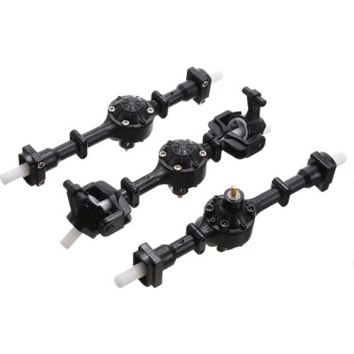 3pcs 1 Set Metal Gear Front + Middle + Rear Axle Bridge Replacement For WPL B36 B16 RC Car Spare Parts