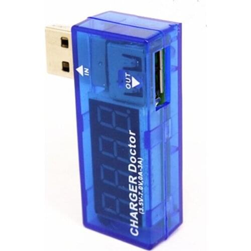 10PCS mini USB Voltage Current tester Voltmeter Ammeter Phone tablet charger detector volt ampere current meter