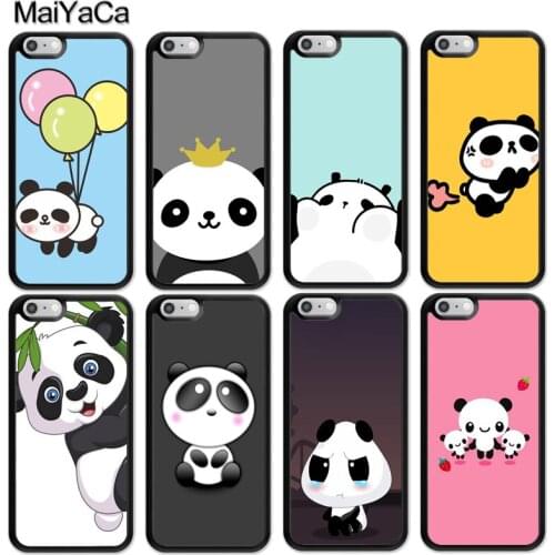 MaiYaCa Cute Panda Animals Luxury Case For iphone 12 mini 11 Pro MAX X XR XS MAX SE 2020 6S 7 8 Plus 5S Cover