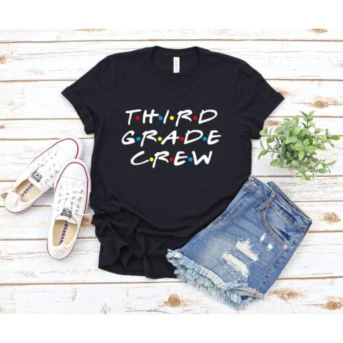 Third Grade 3rd Grade Teacher Shirt Crew Squad Team Shirt Teacher Streetwear Short Sleeve Tees Fashion 100% Cotton O Neck y2k