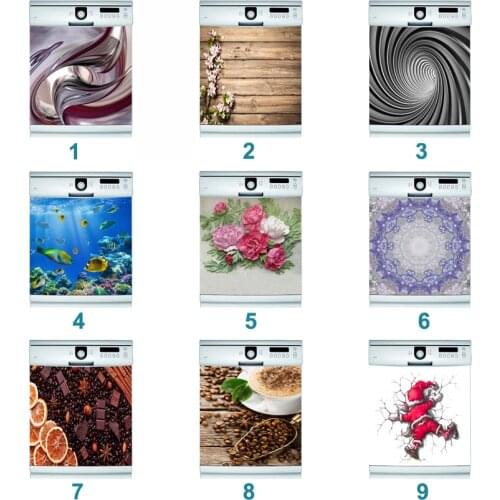 Self Adhesive Dishwasher Sticker Fridge Door Sticker Wallpaper Wall Sticker Door Cover kitchen accessories Christmas Gift