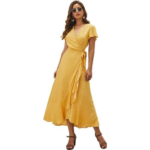 Летние платья с запахом SANTELON China At AliExpress