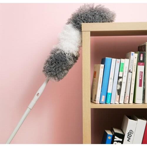 1pc Tensible Feather Duster Cleaning Brush Soft Microfiber Dust Cleaner Home Car Cleaning Tools