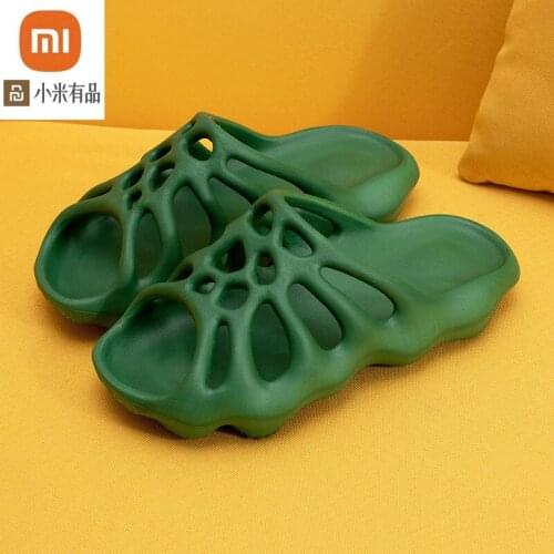 Xiaomi Cut-out Platform Slippers Women Men Beach Slides Soft EVA Lovers Indoor Bathroom Slipper Ladies Home Floor Shoes