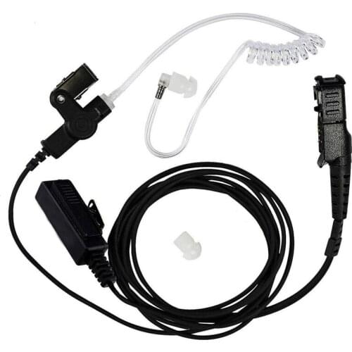 Covert Acoustic Air Tube Earpiece Headset PPT Mic for Motorola XPR3300 XPR3500 XIR P6620 P6600 DP2400 DP2600 E8600 E8608 Radio