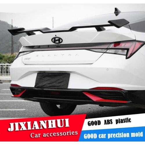 For HYUNDAI Elantra Universal TF Spoiler 2019-2021 Elantra Spoiler ABS plastic Material Car Rear Wing Color Rear Spoiler