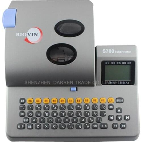 PVC Tube Printer PC Connection Electronic Lettering Mechine Cable ID Printer Wire Marking Machine S-700 290 * 270 * 100mm