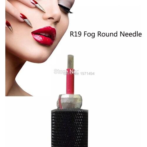 High quality 100pcs #19RL Tattoo permanent makeup manual eyebrow/lips microblading needles for permanent makeup Tattoo fog Pen