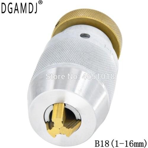 High-Precision Keyless Drill Chuck, Precision B18 Transfer Lathe Self-Tightening Taper Drill Chuck, For Power Tools Drill Press