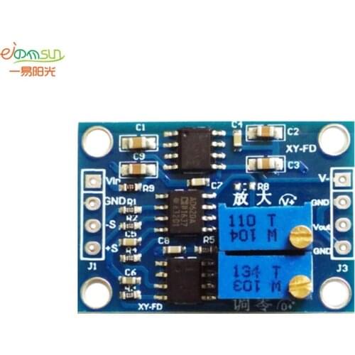 High Precision uV / mV Voltage Amplifier Small Signal Instrumentation Amplifier AD620 Transmitter