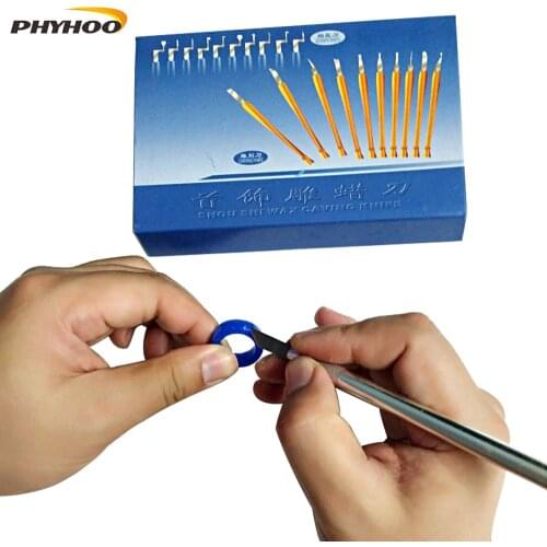 10 Pcs Wax Carving Knife Kit Sculpture Blades Wax Pottery Clay Sculpting Carving Modeling Tool Jewelry Tools