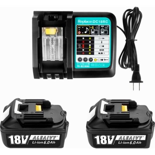 18V Makita Durable Rechargeable Battery 18V 6Ah Lithium Battery, Used for Makita Power Tools BL1860 BL1840 BL1850 BL1830, etc