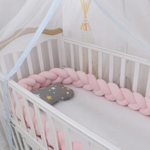 3M Length baby bed bedding set Pure Weaving Plush Knot lit bebe baby items crib bedding set protector de cuna