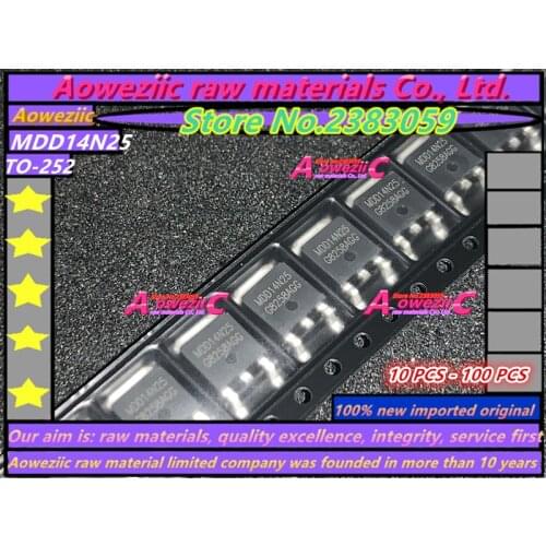 Aoweziic 100% new imported original MDD14N25 14N25 SMK630D SMK630 FDD8N50NZ 8N50NZ AOD5N50 D5N50 TO-252 LCD plasma tube
