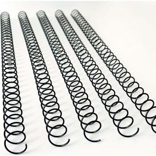 20Pcs/Lot A4 11-13mm 30 Hole Loose-leaf Notebook Metal Binding Ring Binder Clip Single Coil Spring Spiral School Office Supplies