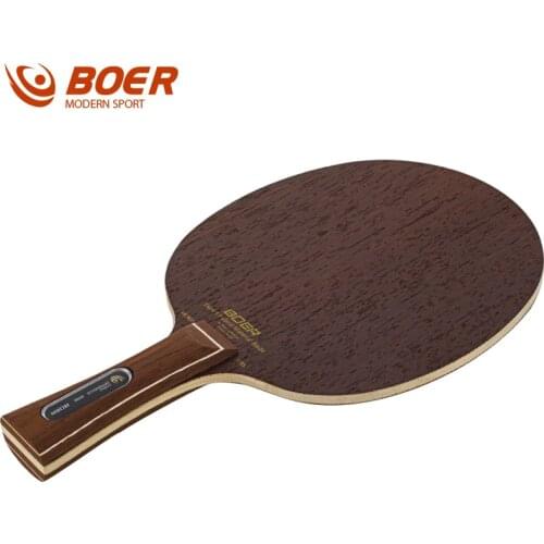 BOER Wood Table Tennis Paddle Bat 5 Layer Ping Pong Shakehand/ Penhold Racket Shakehand/ Penhold Table Tennis Paddle