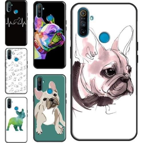 Cute French Bulldog Case For OnePlus 8 Pro 9 Pro Nord 7T 8T 9R Cover For Realme C21 C15 C11 C3 GT Q3 6 7 8 Pro