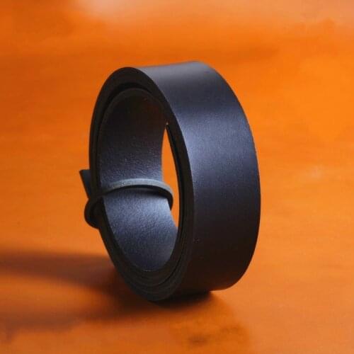 Black 9/10 Oz Natural Veg Tanned Leather Belt Blank Cowhide Strip Can Be Dying Handmade Genuine Leather Strip 48"(various Widths