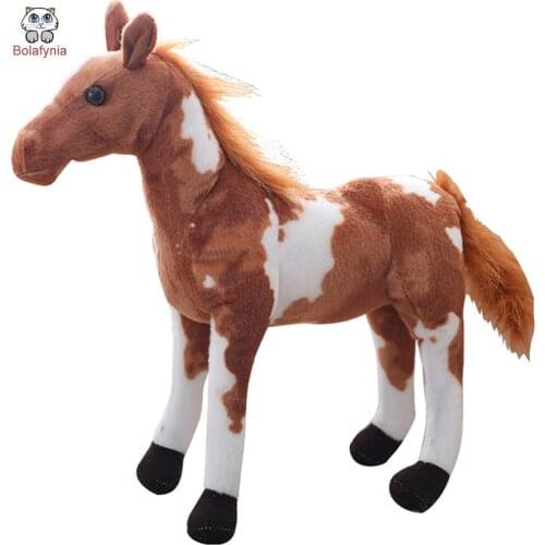 BOLAFYNIA Children plush stuffed toy Horse simulation four kinds baby kids Christmas birthday toy gift