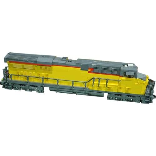 MOC DIY Electric Train High-tech Union Pacific ES44AC Train Track Building Block Model Kids Toys Brick Brithday Best Gifts