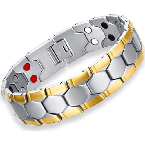 EMF Protection Germanium Magnetic Bracelet -Quantum Energy Bio Health Bracelet Fashion Jewelry for Men