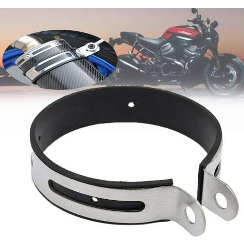 11cm Stainless Steel Motorcycle Exhaust Muffler Silencer Bracket Holder Clamp Strap Mount Bracket Exhaust Pipe Muffler Clips