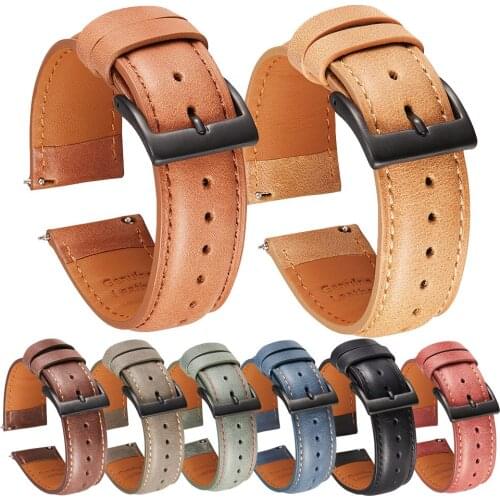 Leather Strap For TicWatch E3 Wristband For TicWatch Pro 2021/Pro 3 GPS/GTX Smartwatch Band Belt Bracelet Watchband Accessories
