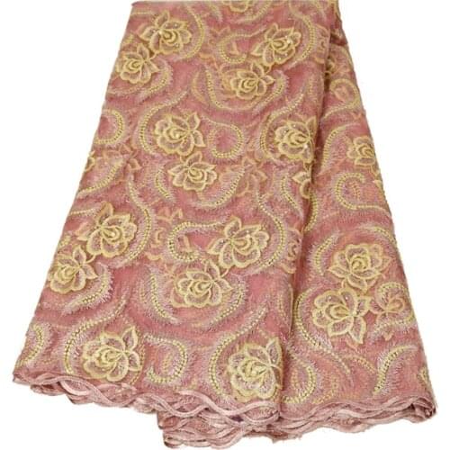 African guipure Mesh lace fabric 2020 High quality French Nigerian Embroidered Net Tulle Lace Fabric For Wedding Party Dress