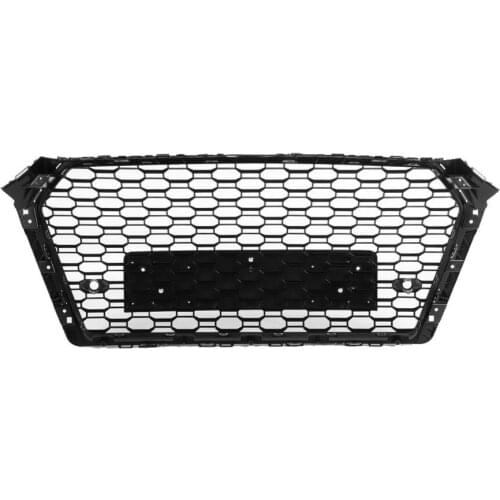 For Audi A4 / S4 B9 car honeycomb cover hexagonal grille cover RS4 type bright black no