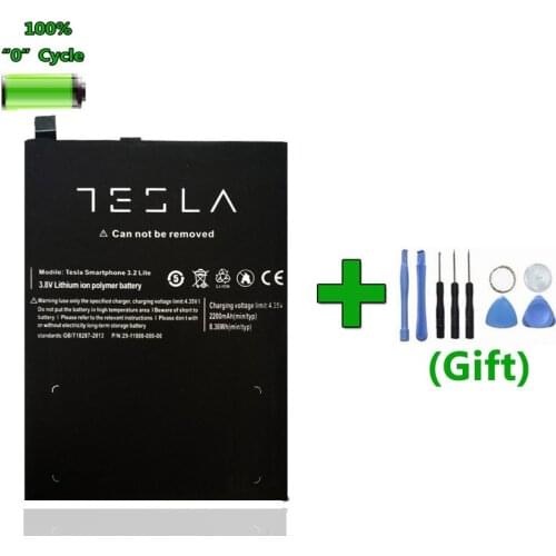 Toolsets + 2200mAh Smartphone3.2 Accumulator For Tesla Smartphone 3.2 Lite Mobile Phone Battery