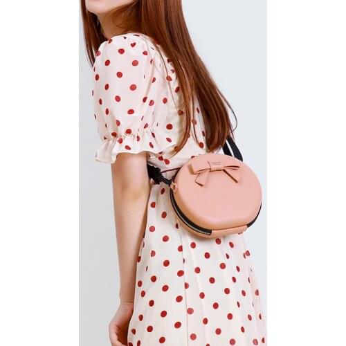NEW Circular Design Fashion Women Shoulder Bag Leather Womens Crossbody Messenger Bags Ladies Purse Female Round Bolsa Handbag