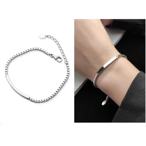 New Arrival Chain Bracelets For Women Jewelry Fashion 925 Sterling Silver Bracelet Female Accessories Bangle Silver Bijou Girl