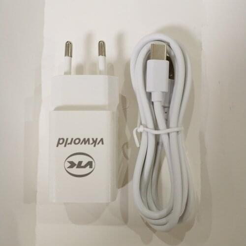 Original EU Plug Travel Charger & Type C Cable For VKWORLD S8