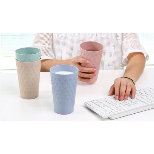 Plain Green Plastic Couple Lover Mouthwash Cup Rinsing Couple Rinse Cup Creative Thick round Water Cup 100pcs/lot