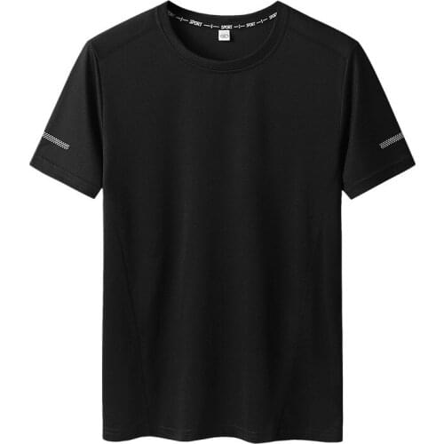 Plus Size 6xl 7xl 8xl 9xl Summer Big Tops Tees Quick Dry Slim Fit T-shirt Men Sport Mesh Short Sleeve Oversized Mens T Shirts