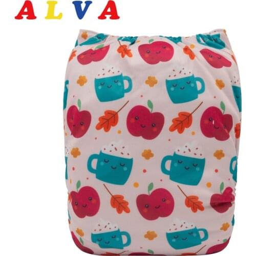 Alvababy 2021 Cloth Diapers Baby Washable Baby Modern Cloth Nappy with 1pc Reusable Insert